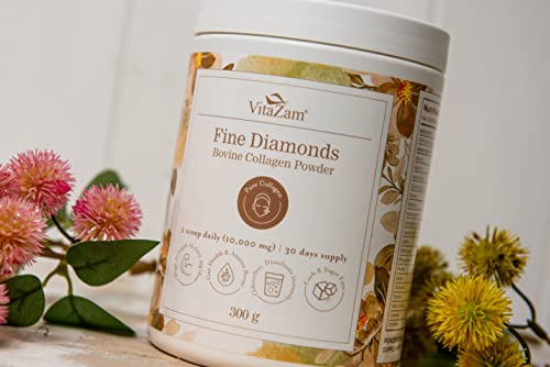 Vitazam Fine Diamond Bovine Collagen Powder - Hydrolyzed Type 1 & 3 Collagen Powder Protein VitaZam Au supplements