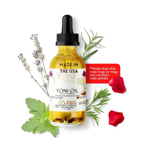 Natural Yoni Oil, Mint Fresh Feminine Care Oil, Reduces Odor, Restores pH Balance, All Natural, Herbal Yoni Quality Seamoss and Yoni OilUS supplements