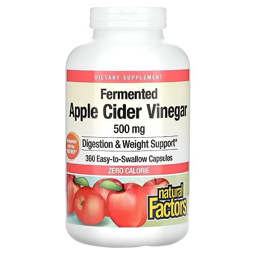 Natural Factors, Apple Cider Vinegar Capsule, Supports Digestion and Weight Management Natural Factors Au supplements