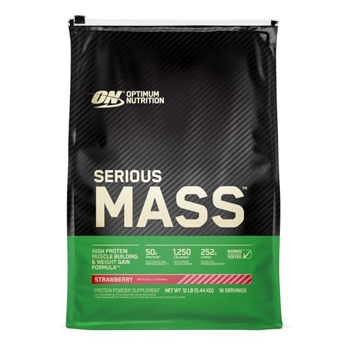 Optimum Nutrition Serious Mass Weight Gainer Protein Powder, Vitamin C, Zinc and Vitamin Optimum Nutrition Au supplements