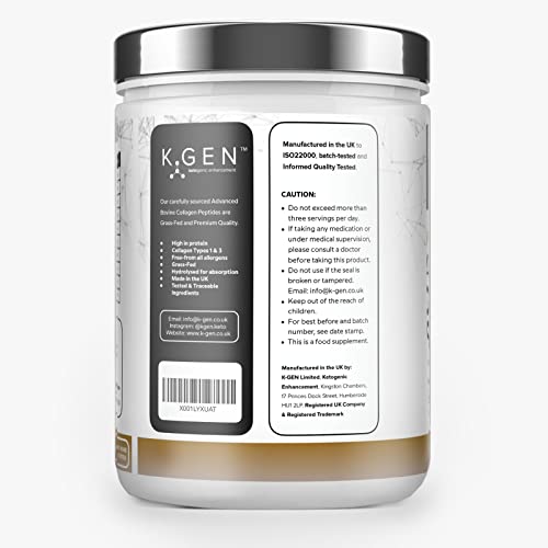 K-GEN Bovine Collagen Powder with Premium Quality Ingredients – Pure Hydrolysed Grass-Fed Bovine Collagen K GEN ketogenic enhancement Au supplements