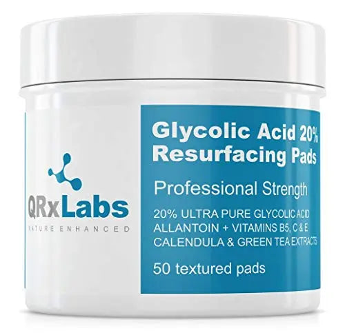 QRxLabs Glycolic Acid 20% Resurfacing Pads for Face & Body with Vitamins B5 QRxLabsAU supplements