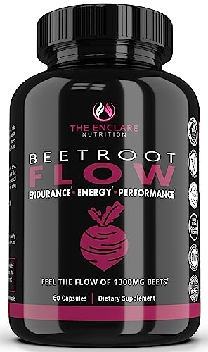 Beet Root Capsules Organic Beet Root Powder 1300mg | Natural Nitric Oxide Booster THE ENCLARE NUTRITION Au supplements
