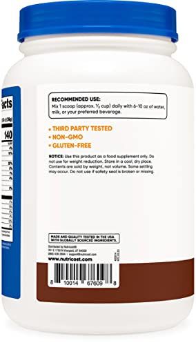 Nutricost Whey Protein Concentrate (Chocolate) 2LBS - Gluten Free & Non-GMO Nutricost Au supplements