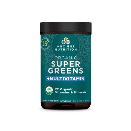Ancient Nutrition Organic SuperGreens and Multivitamin Powder with Probiotics Ancient Nutrition Au supplements