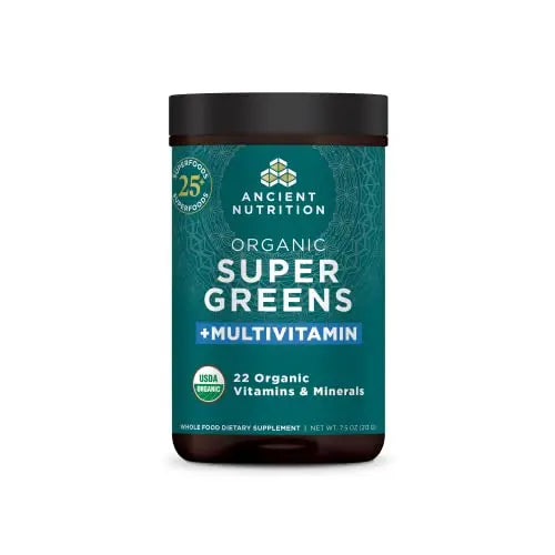 Ancient Nutrition Organic SuperGreens and Multivitamin Powder with Probiotics Ancient NutritionAU supplements