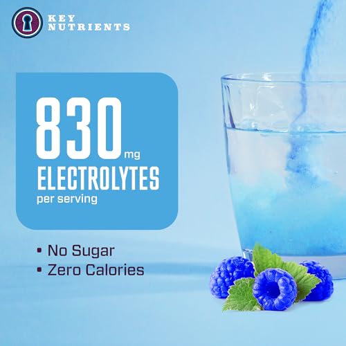 KEY NUTRIENTS Multivitamin Electrolytes Powder No Sugar - Tempting Blue Raspberry KEY NUTRIENTS Au supplements