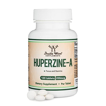 Huperzine A 200mcg (Third Party Tested) Manufactured in The USA, 120 Tablets, Brain Double Wood Supplements Au supplements
