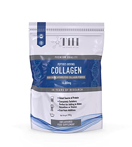 Hydrolysed Collagen Powder (Bovine) - High Protein Grass Fed Unflavoured Peptides The Intelligent Health Au supplements