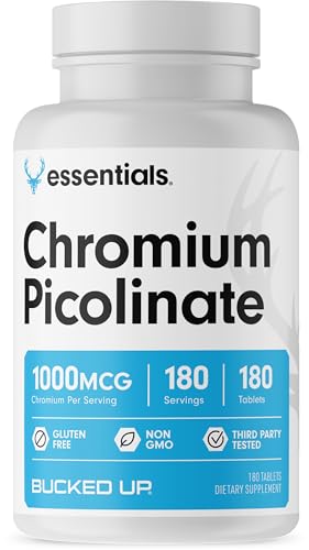 Bucked Up Chromium Picolinate 1000mcg Per Serving, Bucked Up Essentials (180 Servings Bucked Up Au supplements