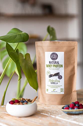 Ekopura Natural Whey Protein - Vanilla - 500g | 78% Protein | 100% Natural Grass Fed Whey Ekopura Au supplements