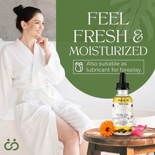 Natural Yoni Oil, Mint Fresh Feminine Care Oil, Reduces Odor, Restores pH Balance, All Natural, Herbal Yoni Quality Seamoss and Yoni OilUS supplements