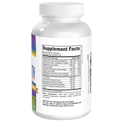 3-Month Thyroid Support Supplement (All-in-1 Formula) with 14 Active Ingredients Elevate Recovery Supplements Au supplements