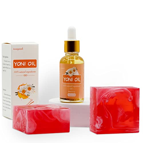 Yoni Soap Bar Yoni Oil Set Of 3, Vaginal Wash Eliminates Odor Ph Balance for Women, Feminine Wash tovaginshUS supplements