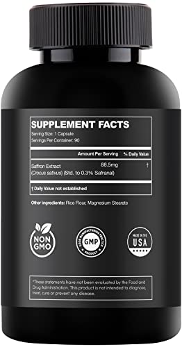 Saffron Supplements - 100% Pure Saffron Extract Mood Enhancer for Women and Men ZuvaLabs Au supplements
