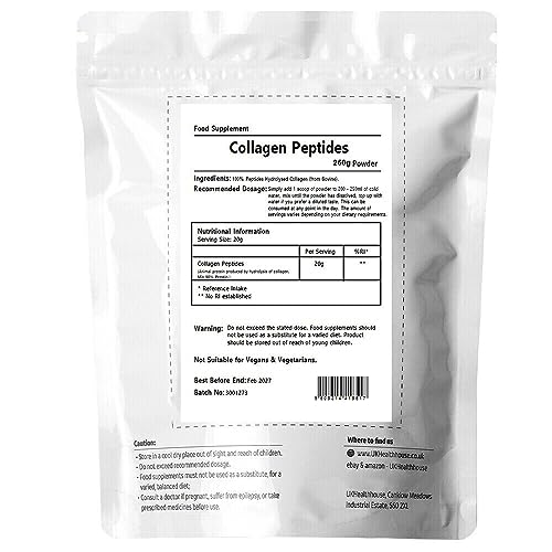 250g UKHealthHouse Collagen Powder, Bovine Collagen Peptides Powder UKHealthHouse Au supplements