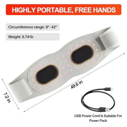 Red Light Therapy Belt Vibrating for Muscle Recovery and Pain Relief DYUF Au supplements