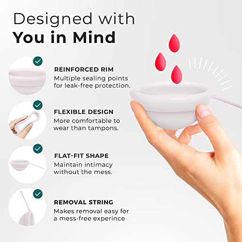 EcoBlossom Reusable Menstrual Disc with Removal String - The Most Reliable Medical Grade Silicone EcoBlossom Au supplements