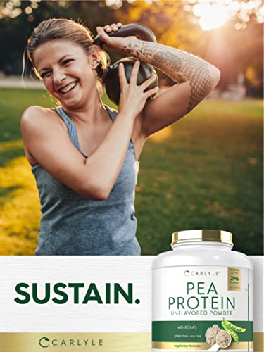 Carlyle Pea Protein Powder with BCAA'S 7lb | Unflavored | 29G Protein | Non-GMO, Gluten Carlyle Au supplements