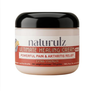 Naturulz Ultimate Healing (Medicated) Cream OTC 4 Ounce - Pain & Arthritis Topical for Sore Lower Back, Neck, Shoulders, and Muscles. All-Natural Formula with Medication Strength Capsaicin. Naturulz Au supplements