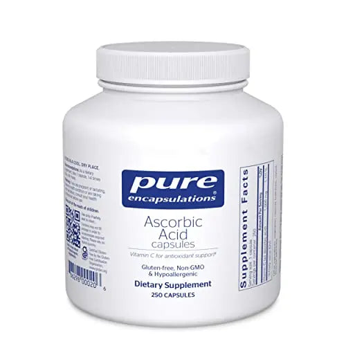 Pure Encapsulations Ascorbic Acid Capsules | Vitamin C Supplement Pure EncapsulationsAU supplements