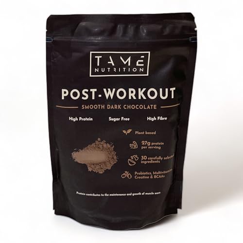 Vegan Post Workout Protein Powder | Dark Chocolate | 301g | Tame Nutrition Tame Nutrition Au supplements