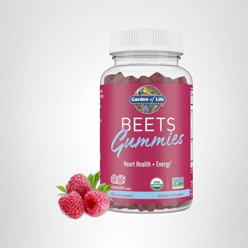 Garden of Life Organic Beet Root Gummies Made from Pectin with Antioxidants, Vitamin C, Vitamin D & B12 for Heart Health & Energy – BEETS Gummies – Vegan, Gluten Free, Non GMO, Raspberry, 30 Servings Garden of Life Au supplements