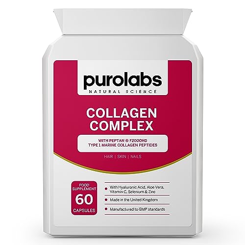 Marine Collagen Complex - Collagen Supplement for Women & Men - with Hyaluronic Acid & Vitamin C - High Strength Purolabs Au supplements