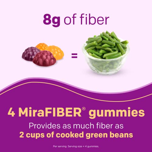 MiraLAX: MiraFIBER Gummies, 8g of Daily Prebiotic Fiber with B Vitamins to Support MiraLAX Au supplements