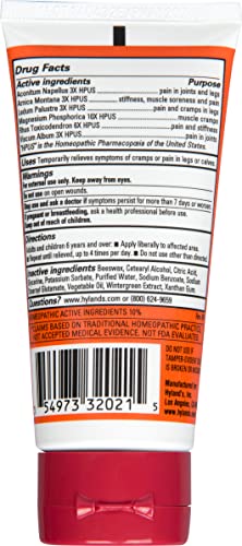 Hyland's Leg Cramps Ointment, Arnica Gel Leg Cramp Relief, Natural Relief of Calf, Leg and Foot Cramp, 2.5 oz Hyland's Au supplements