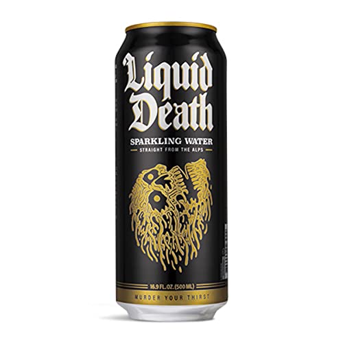 Liquid Death Sparkling Mountain Water, 16.9 oz Tallboys (18-Pack) Liquid Death Au supplements