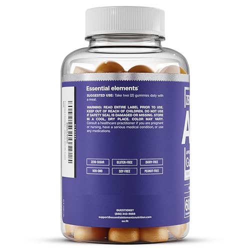 Essential Elements Zero-Sugar ACV Apple Cider Vinegar Gummies from “The Mother” Essential Elements Au supplements