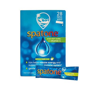 Spatone Natural Liquid Iron Supplement, Apple Flavour With Vitamin C (28 Sachets) Spatone Au supplements