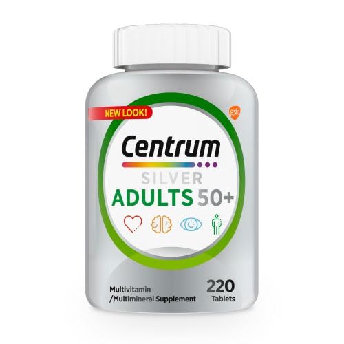 Centrum Silver Multivitamin for Adults 50 Plus, Multivitamin/Multimineral Supplement, Vitamin D3, B Vitamins, Gluten Free, Non-GMO Ingredients, Supports Memory and Cognition Centrum Au supplements
