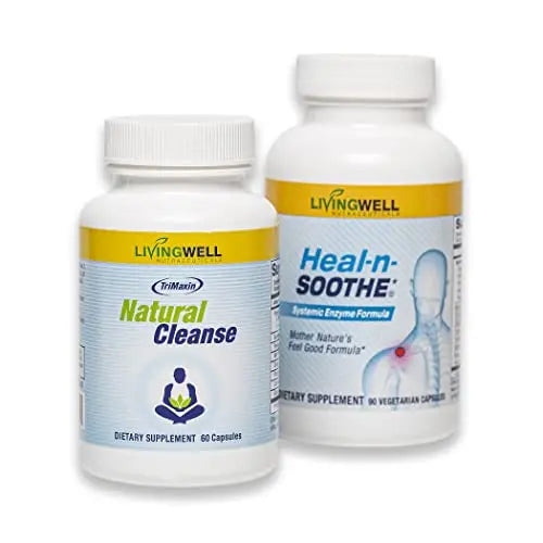 HEAL-N-SOOTHE Natural Cleanse Supplement Proteolytic Enzyme and Natural Digestive HEAL-N-SOOTHEnz supplements