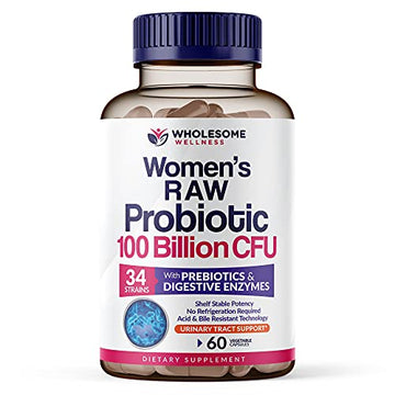 Dr. Formulated Raw Probiotics for Women 100 Billion CFUs with Prebiotics Wholesome Wellness Au supplements