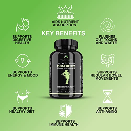 Colon Cleanser Detox. Premium 15 Day Fast-Acting Detox Cleanse Diet Pills, Probiotic THE ENCLARE NUTRITION Au supplements
