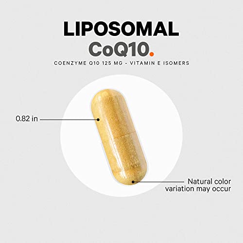 Codeage Liposomal CoQ10 Supplement - Vitamin E Isomers Tocopherols - 125mg Coenzy Codeage Au supplements