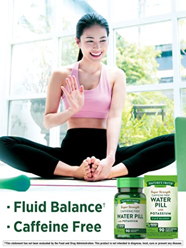 Nature's Truth Super Strength Water Pill with Potassium | 90 Count | Caffeine Free | Vegetarian Nature's Truth Au supplements