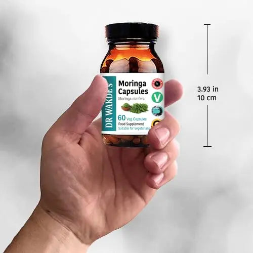 DR WAKDE'S Moringa Capsules (Moringa oleifera, 60 Veg Caps, Plant-Based Supplement, Ayurvedic Herb, All Natural, Vegan) DR WAKDE's Au supplements