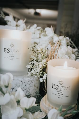Jasmine | 5.5oz | Luxury Candle | Scented Candle | Aromatherapy | Essential Fragrance Oils Elusive Scent Au supplements