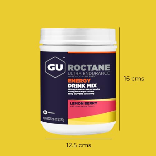 GU Energy Roctane Ultra Endurance Energy Drink Mix, Lemon Berry, 1.72 lb GU Energy Au supplements