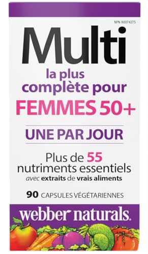 Webber Naturals Women's 50+ Most Complete Multi, 90 Vegetarian Capsules Webber Naturals Au supplements