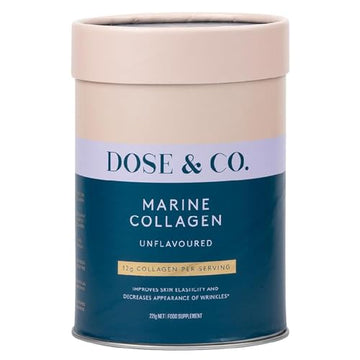 Dose & Co Marine Collagen Peptides with Vitamin C, Unflavoured - 221g Powder Supplement DOSE & CO Au supplements