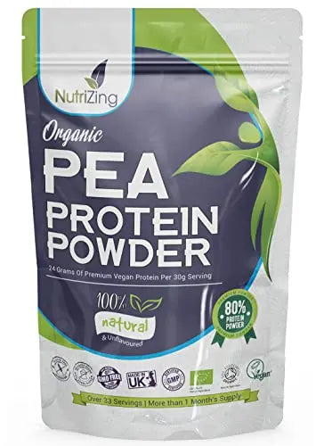 Award Winning Vegan Pea Protein Powder - Organic & Pure - Canadian Peas - No Soy, No Gluten NutriZingAU supplements