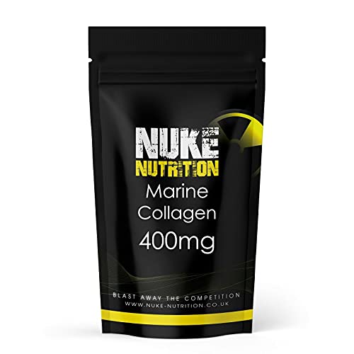 Nuke Nutrition Marine Collagen Capsules - 400mg - 120 Capsules - High Strength Collagen Nuke Nutrition Au supplements