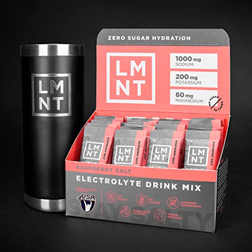 LMNT Zero-Sugar Electrolytes - Raspberry Salt - Hydration Powder Packets | No Dodgy Drink LMNT Au supplements