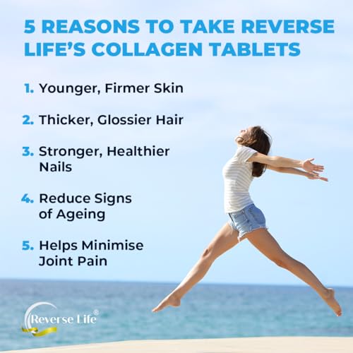Reverse Life Powerful Marine Collagen Tablets 1800mg with Vitamin C & Vitamin D3 + Magnesium Reverse Life Au supplements