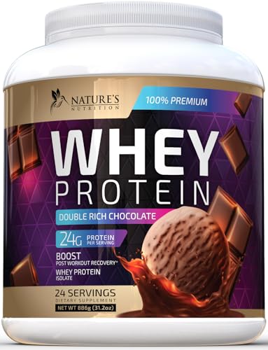 Whey Protein Powder 24g - Chocolate Ice Cream Whey Isolate Protein for Muscle Growth Nature's Nutrition Au supplements
