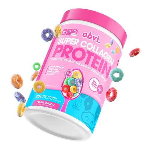 Obvi Collagen Peptides, Protein Powder, Keto, Gluten and Dairy Free, Hydrolyzed Grass Obvi Au supplements